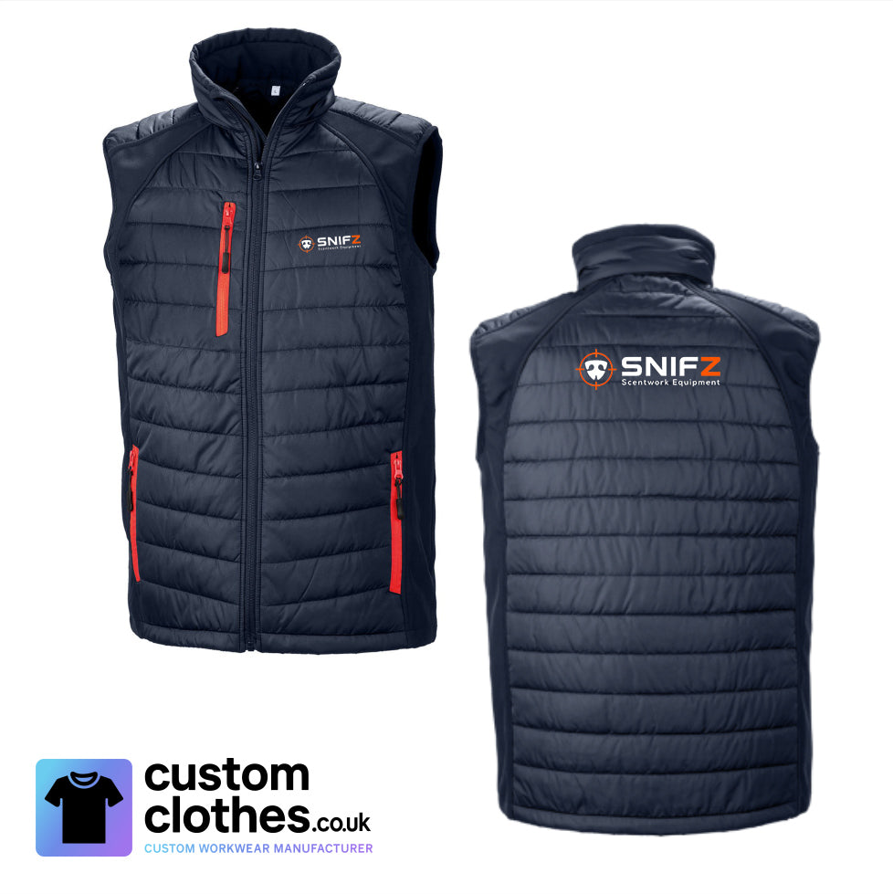 Two Colour Gilet — Navy-Red