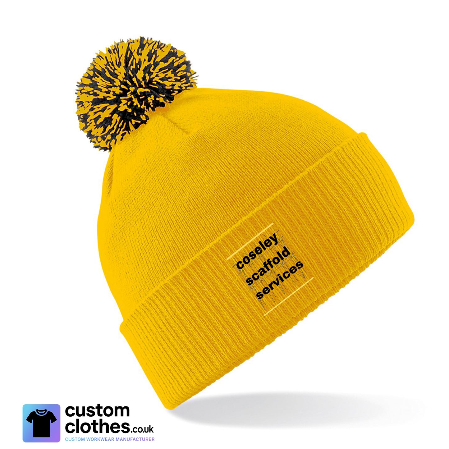 Snowstar Beanie — Gold / Black