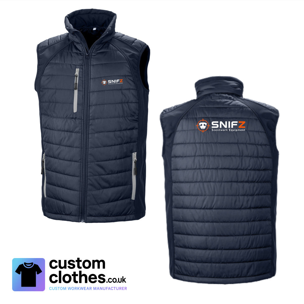 Two Colour Gilet — Navy-White