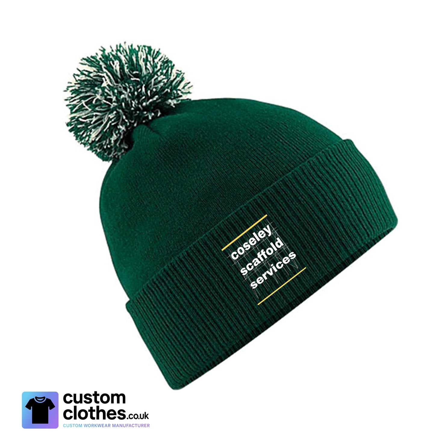 Snowstar Beanie — Green / White
