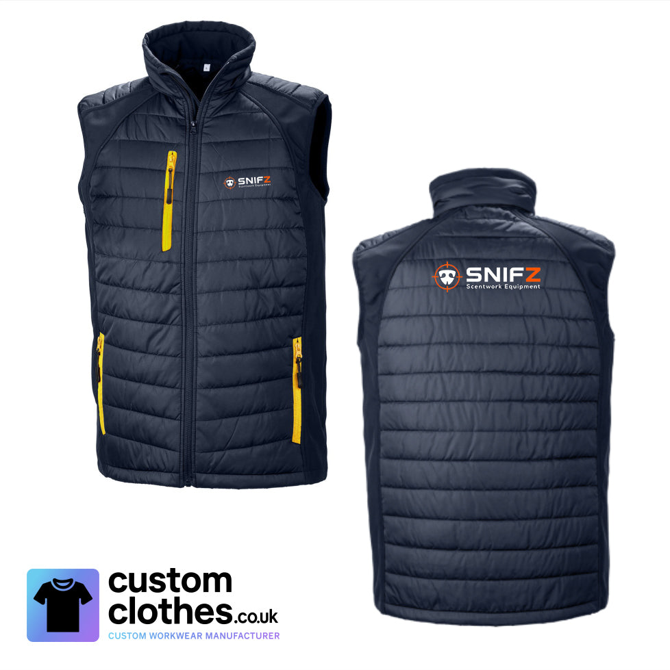 Two Colour Gilet — Navy-Yellow