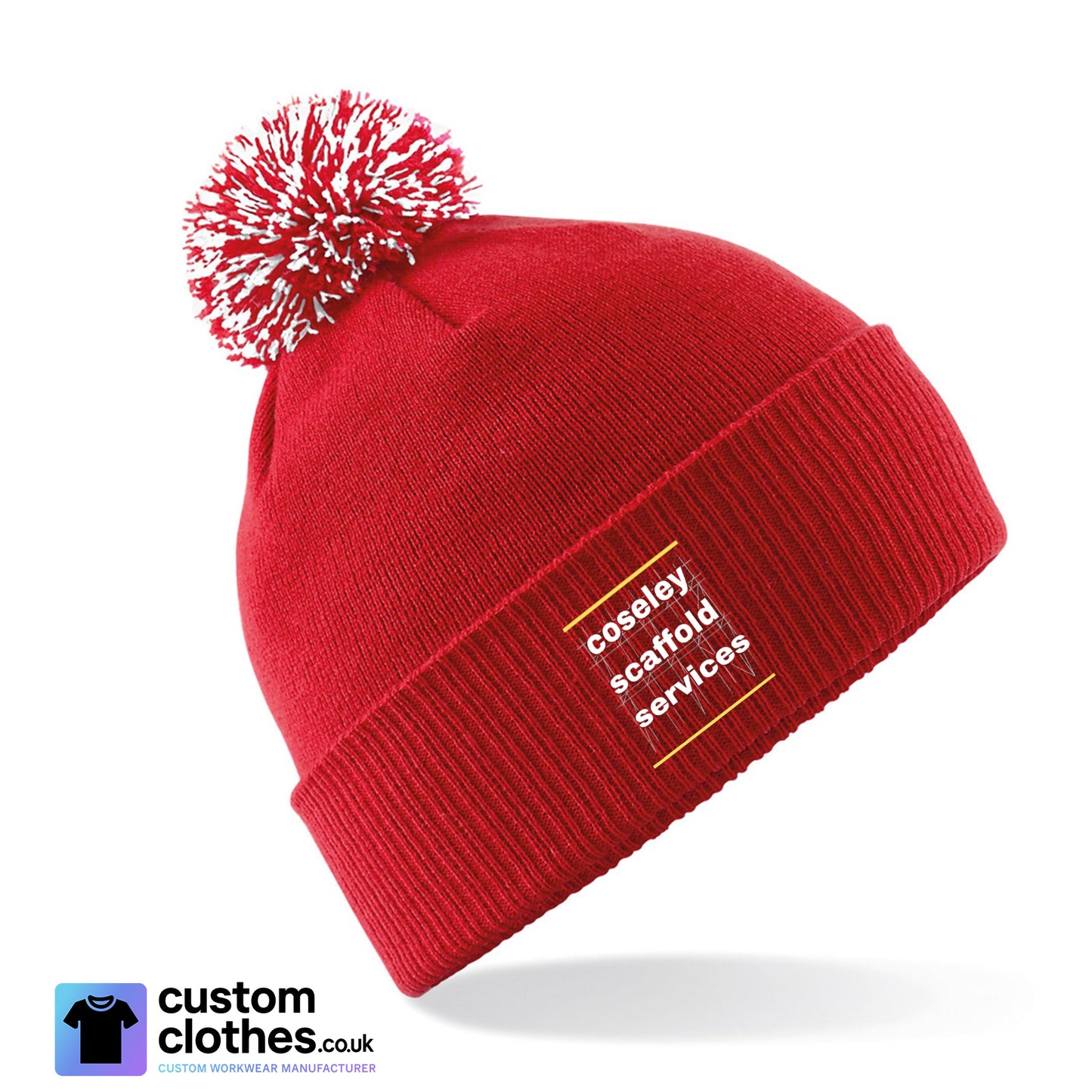 Snowstar Beanie — Red / White
