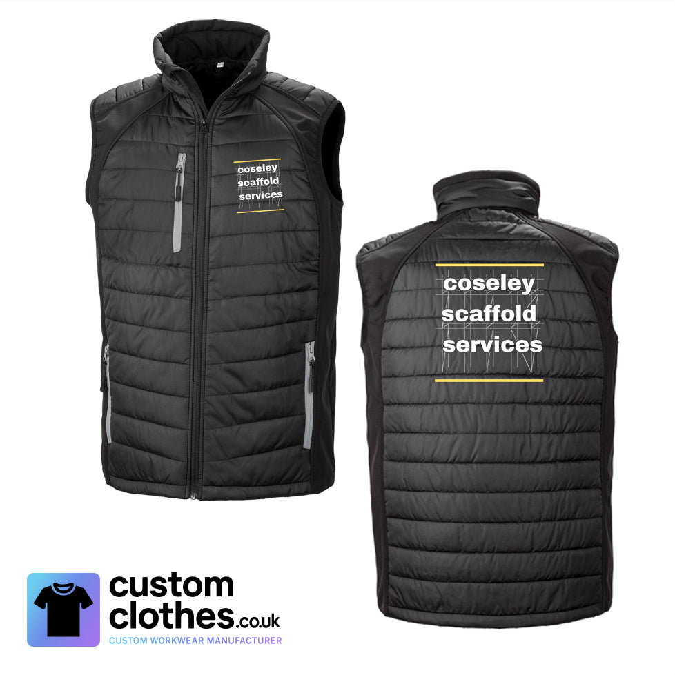 Two Colour Gilet — Black-Grey