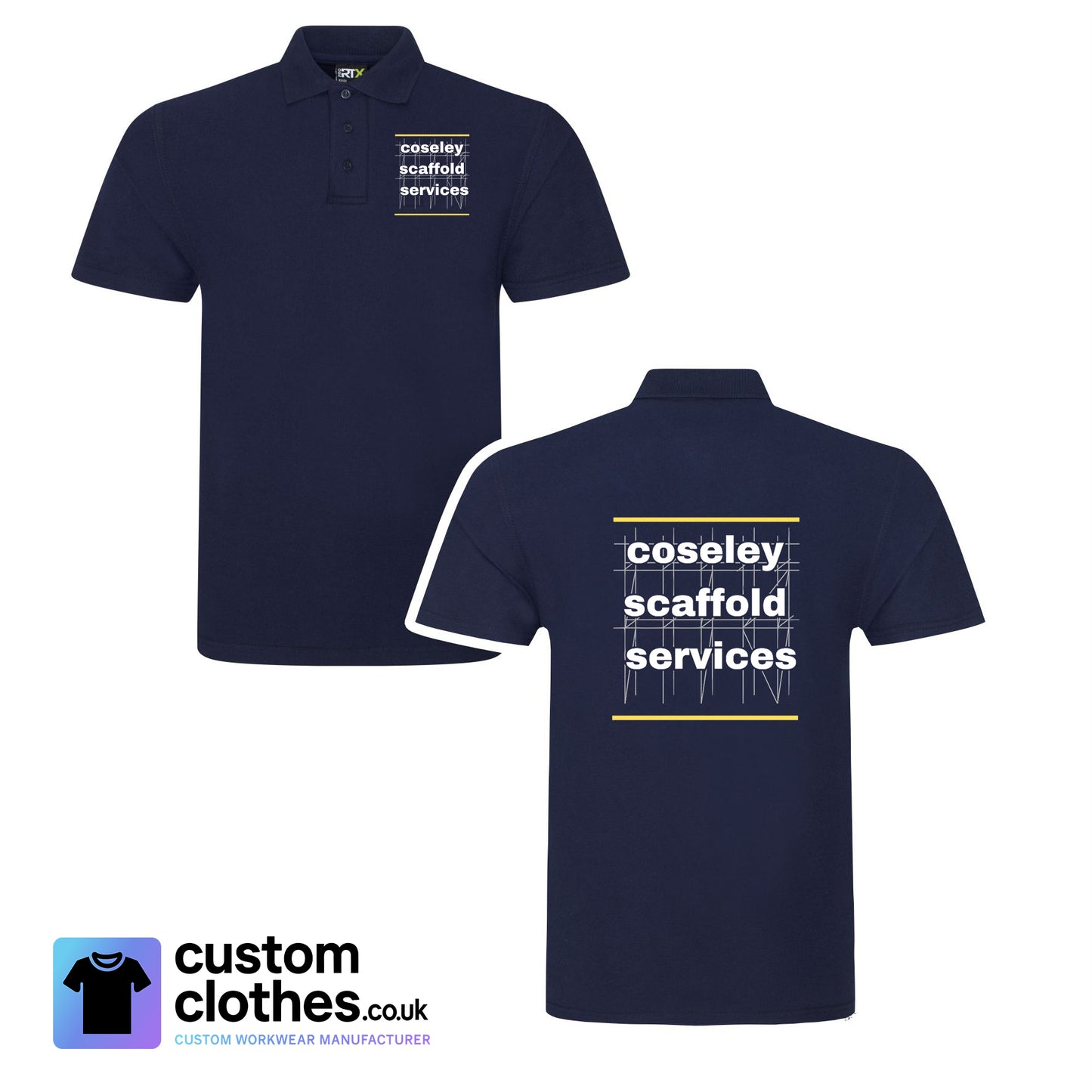 Classic Work Polo — Navy Blue
