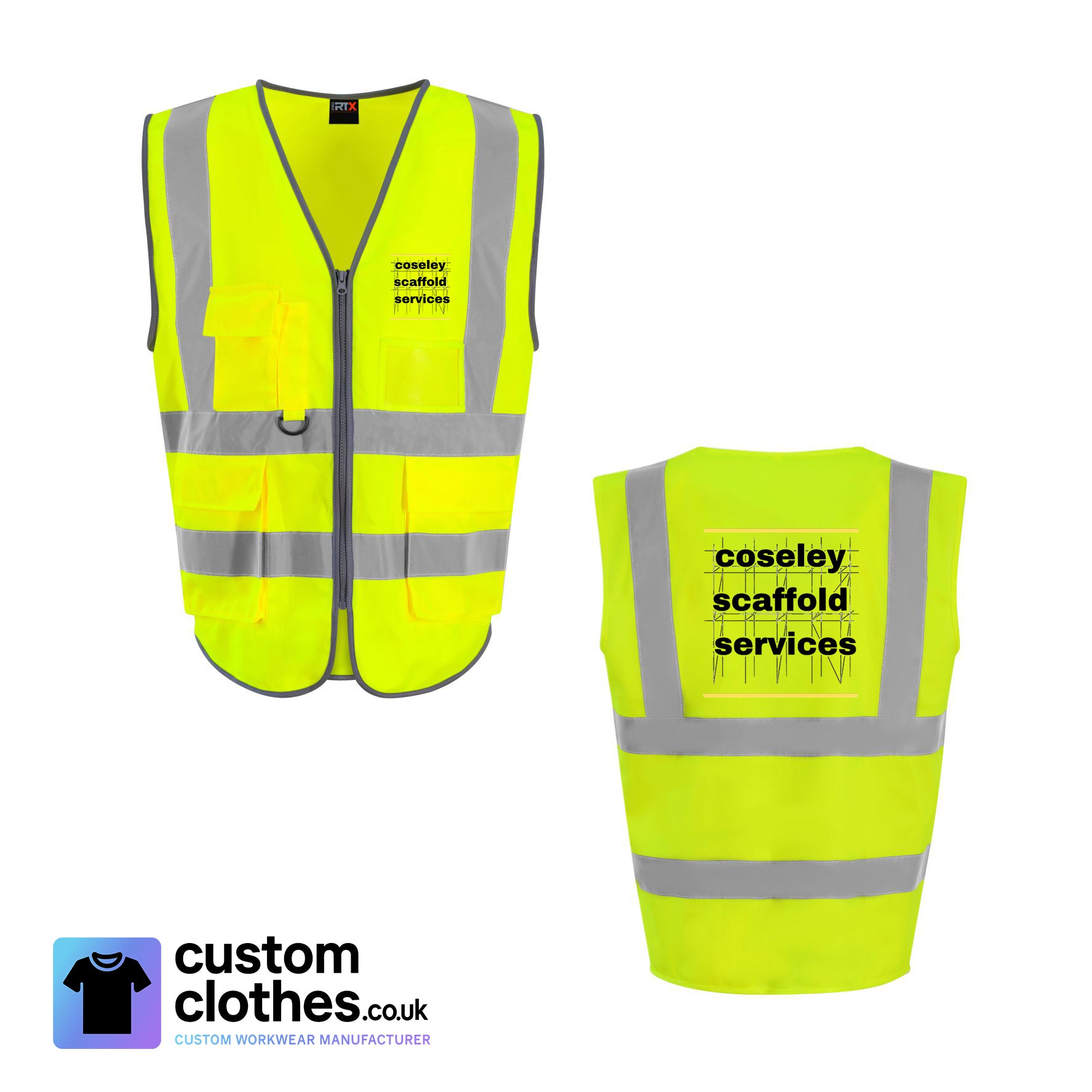 Hi-Vis Executive Vest — Yellow