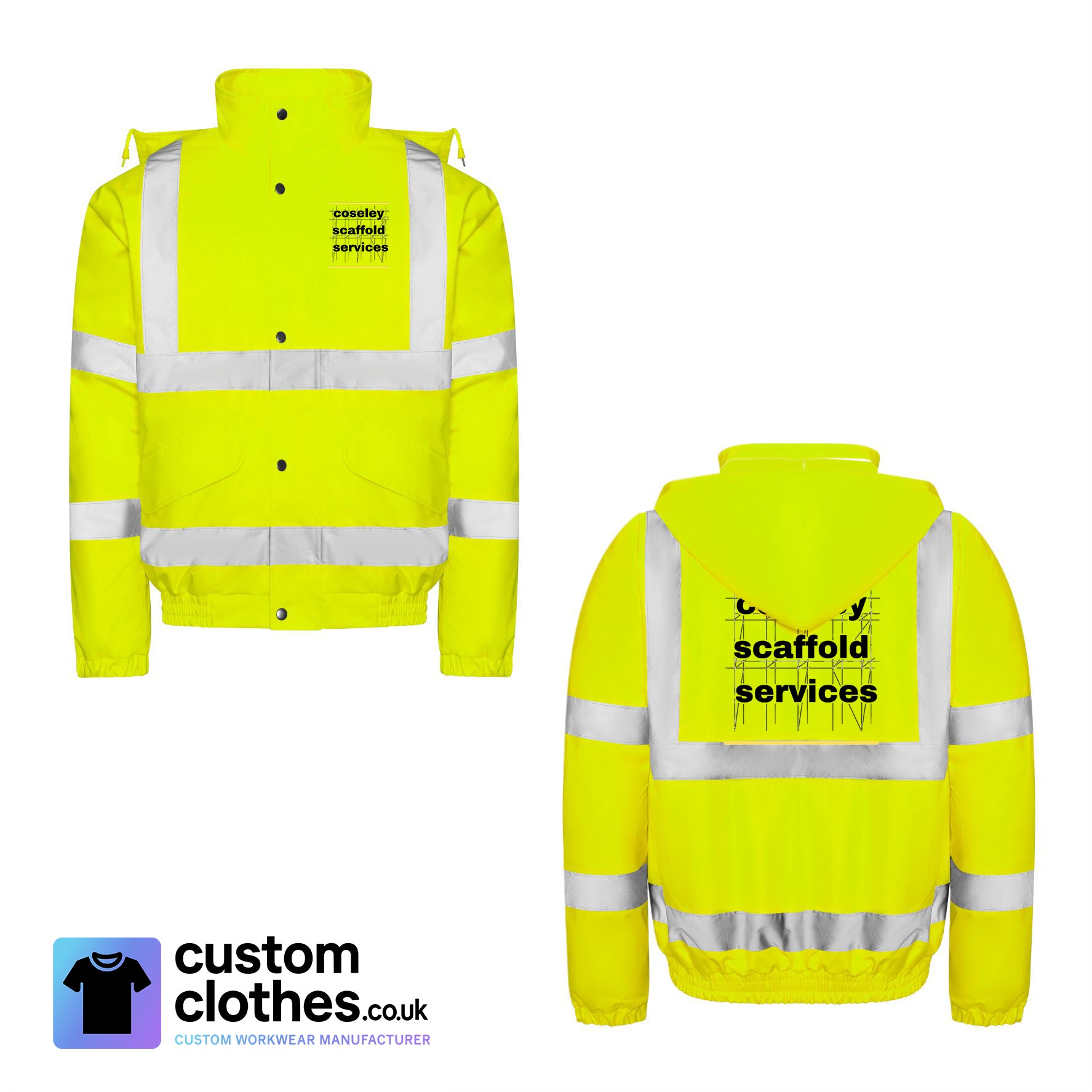 Hi-Vis Bomber Jacket — Yellow